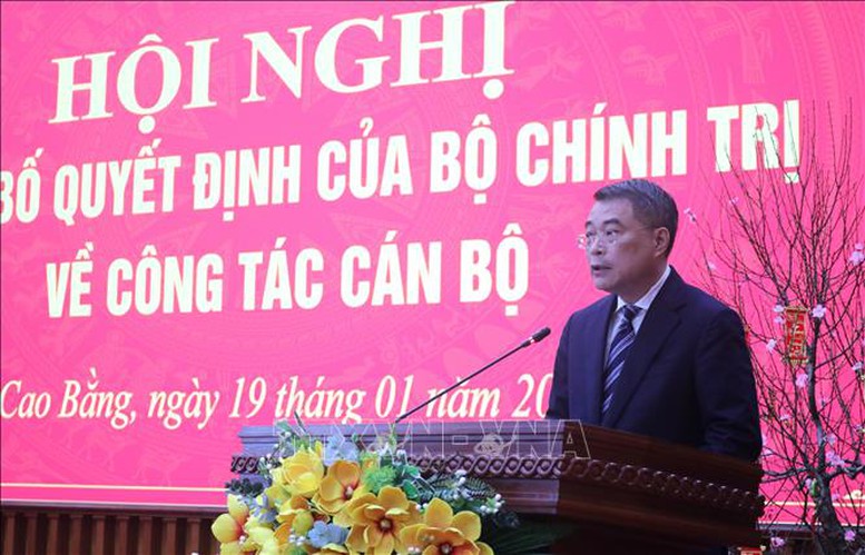 Ông Quản Minh Cường giữ chức Bí thư Tỉnh ủy Cao Bằng - Ảnh 1.