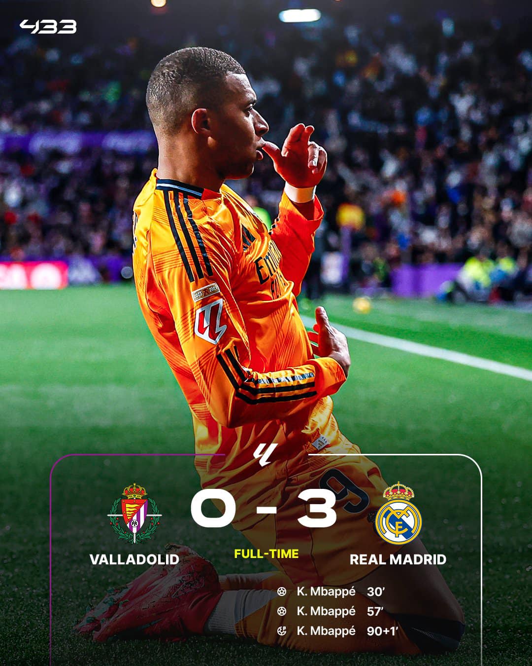 Mbappe lập hat-trick, Real Madrid thắng đậm Valladolid - Ảnh 2.