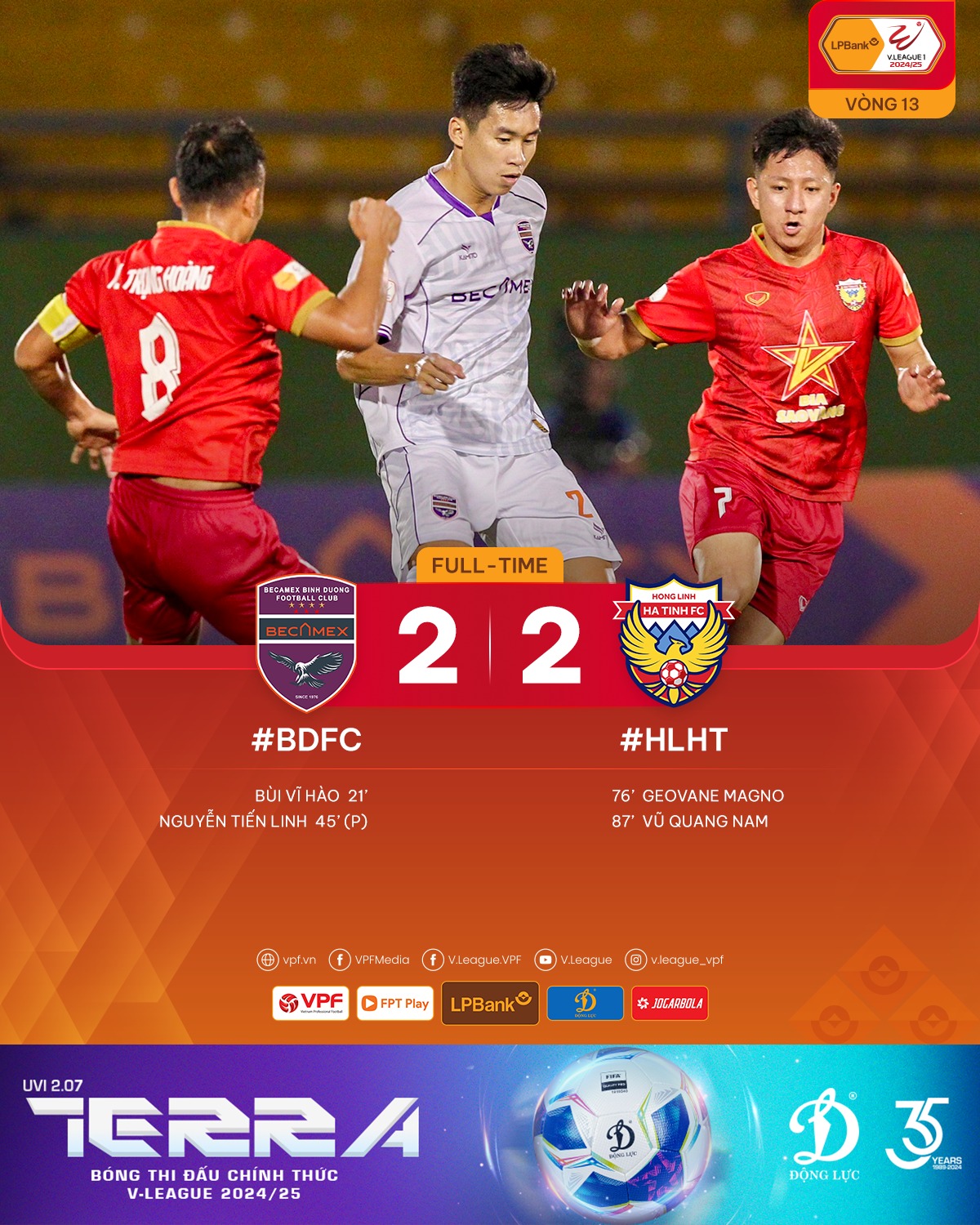 Hồng Lĩnh Hà Tĩnh hoàn tất mạch bất bại ở lượt đi V.League - Ảnh 1.