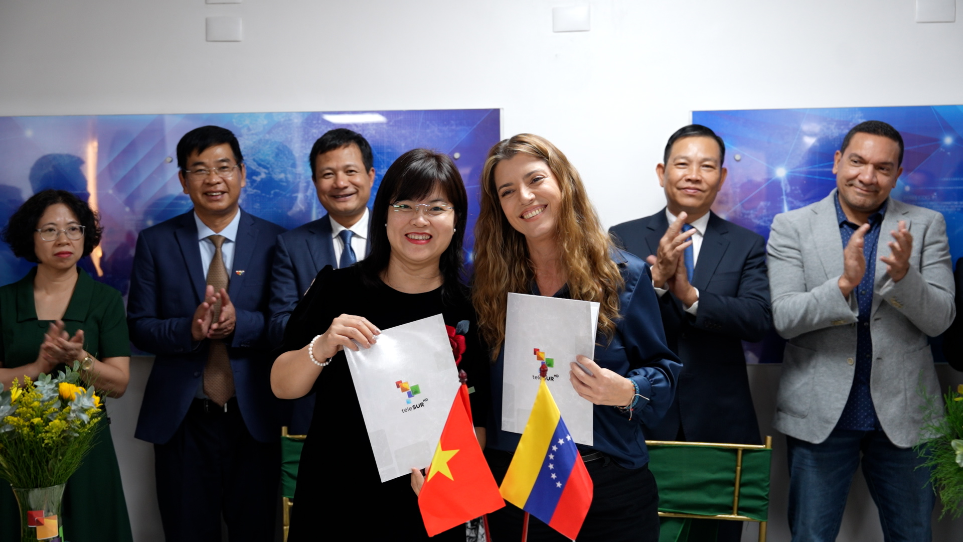 Ban Truyền hình đối ngoại, Đài THVN và Đài Truyền hình Phương Nam (TeleSUR) ký thỏa thuận hợp tác- Ảnh 3. Ban Truyền hình đối ngoại, Đài THVN và Đài Truyền hình Phương Nam (TeleSUR) ký thỏa thuận hợp tác- Ảnh 3.