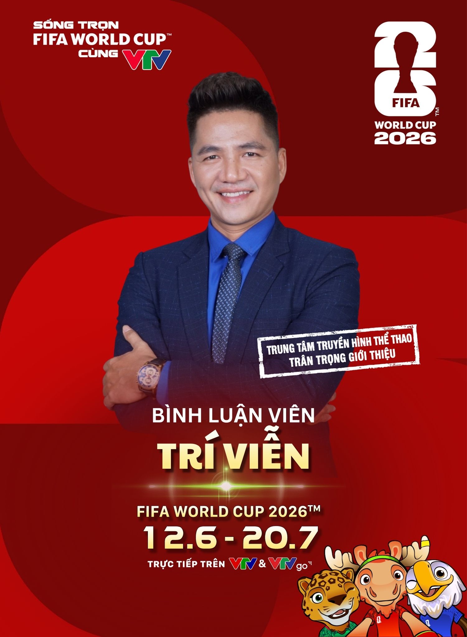 Quang Huy, Anh Qu&acirc;n v&agrave; d&agrave;n b&igrave;nh luận vi&ecirc;n b&ugrave;ng nổ của FIFA World Cup 2026&trade; tr&ecirc;n VTV- Ảnh 5.