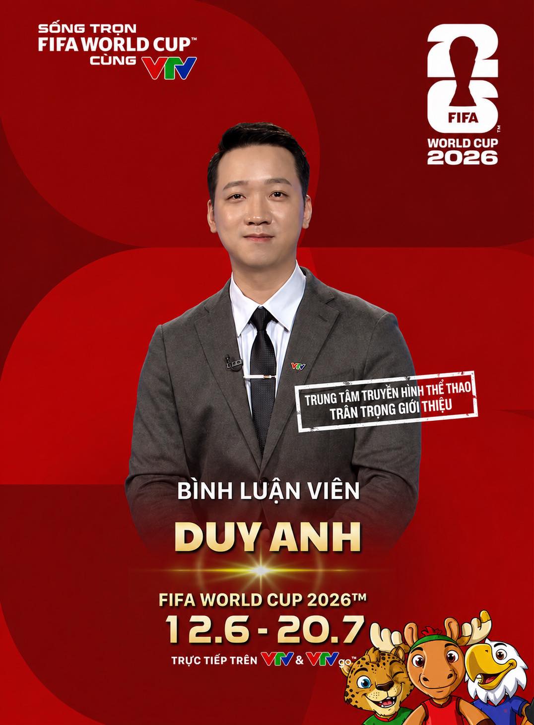 Quang Huy, Anh Qu&acirc;n v&agrave; d&agrave;n b&igrave;nh luận vi&ecirc;n b&ugrave;ng nổ của FIFA World Cup 2026&trade; tr&ecirc;n VTV- Ảnh 6.