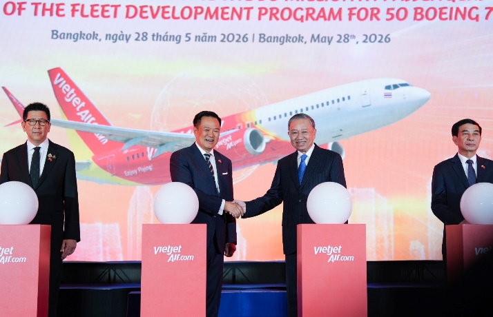 Vietjet chào mừng 50 triệu lượt khách Việt Nam – Thái Lan, mở ra giai đoạn phát triển mới với đội bay Boeing thế hệ mới- Ảnh 2. Vietjet chào mừng 50 triệu lượt khách Việt Nam – Thái Lan, mở ra giai đoạn phát triển mới với đội bay Boeing thế hệ mới- Ảnh 2.