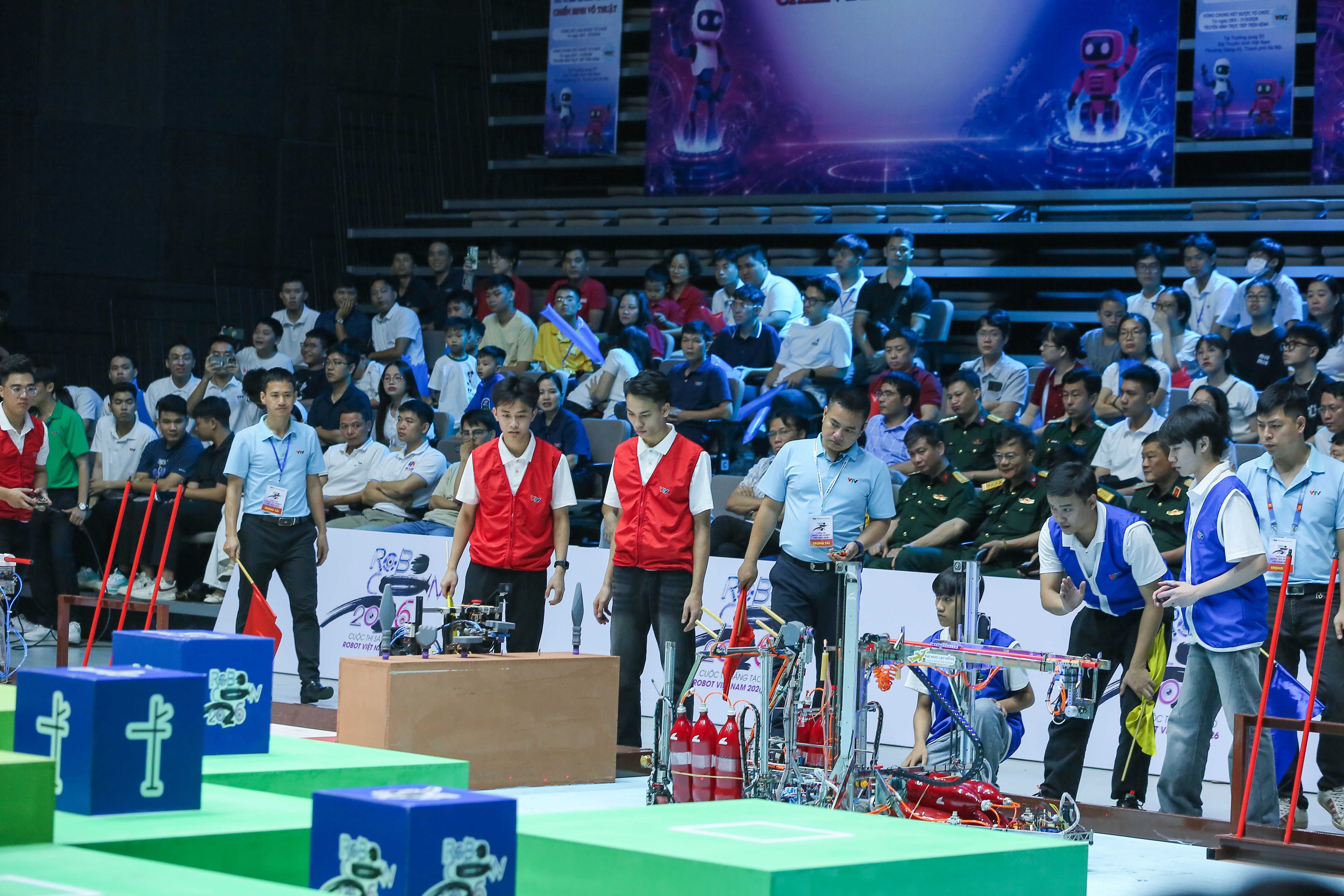 Vòng Chung kết Robocon Việt Nam 2026: Nhìn lại ngày thi đấu đầu tiên - Ảnh 22.