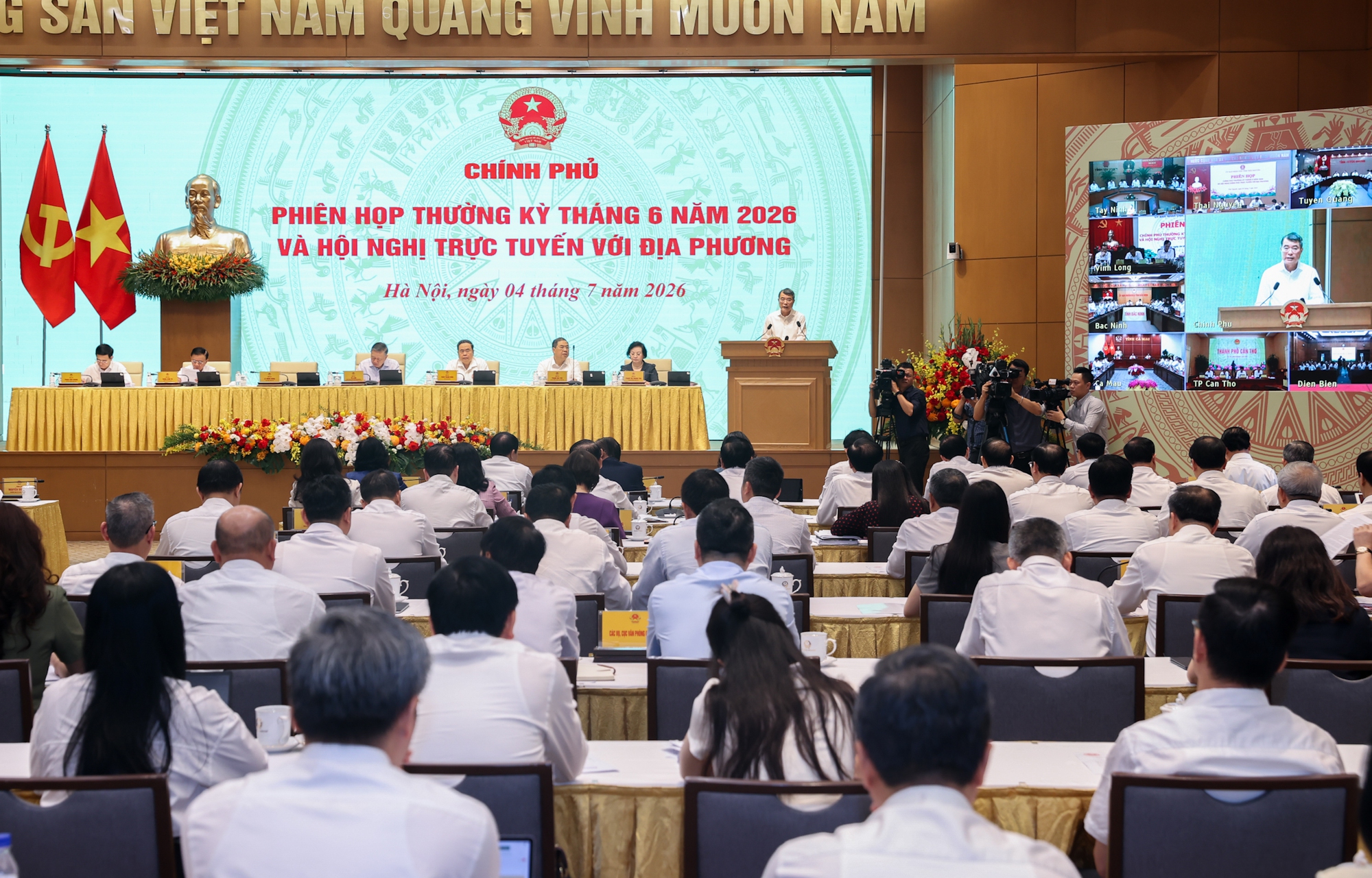 Tổng Bí thư, Chủ tịch nước Tô Lâm dự và chỉ đạo phiên họp Chính phủ với các địa phương- Ảnh 3.