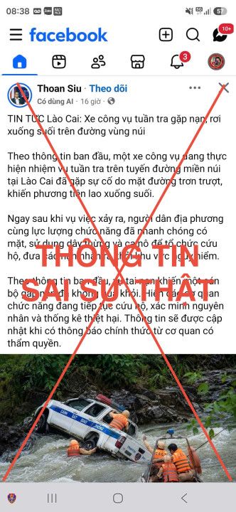 C&ocirc;ng an L&agrave;o Cai b&aacute;c tin xe c&ocirc;ng vụ lao xuống suối - Ảnh 1.