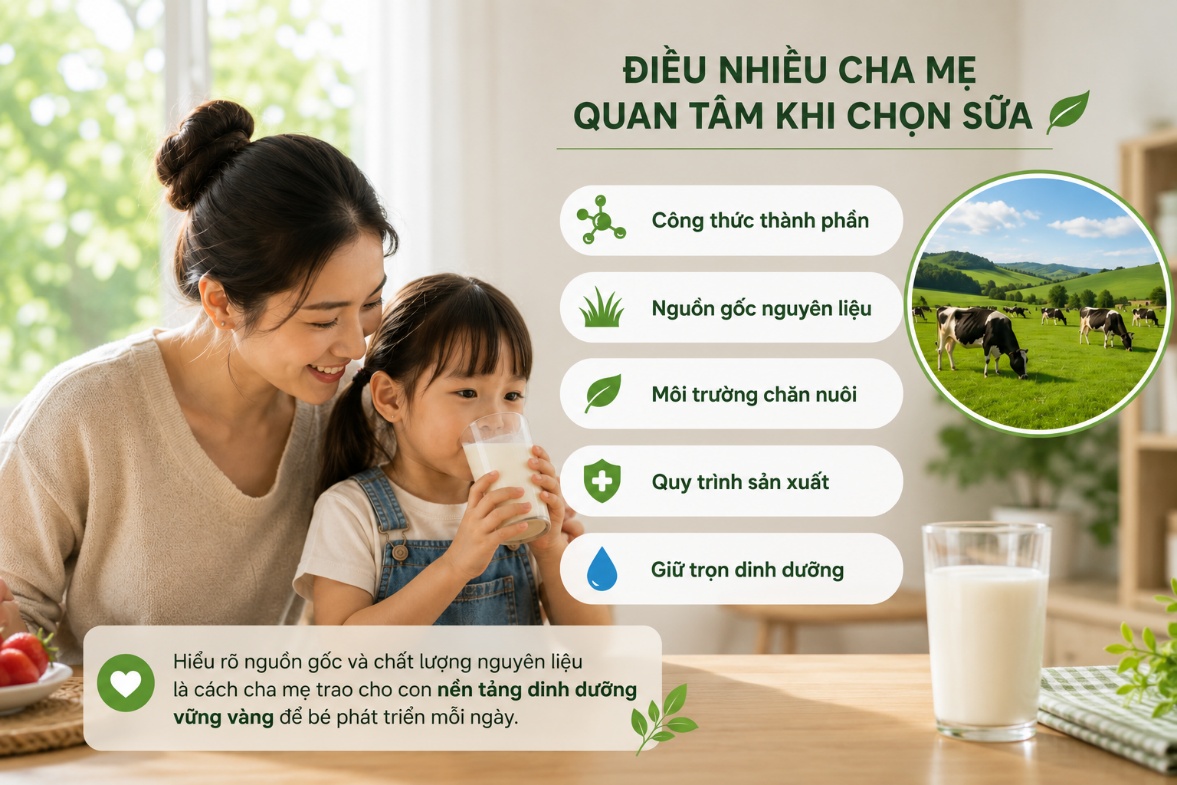 Vì sao sữa từ bò ăn cỏ tươi 4 mùa được nhiều cha mẹ quan tâm?- Ảnh 1.