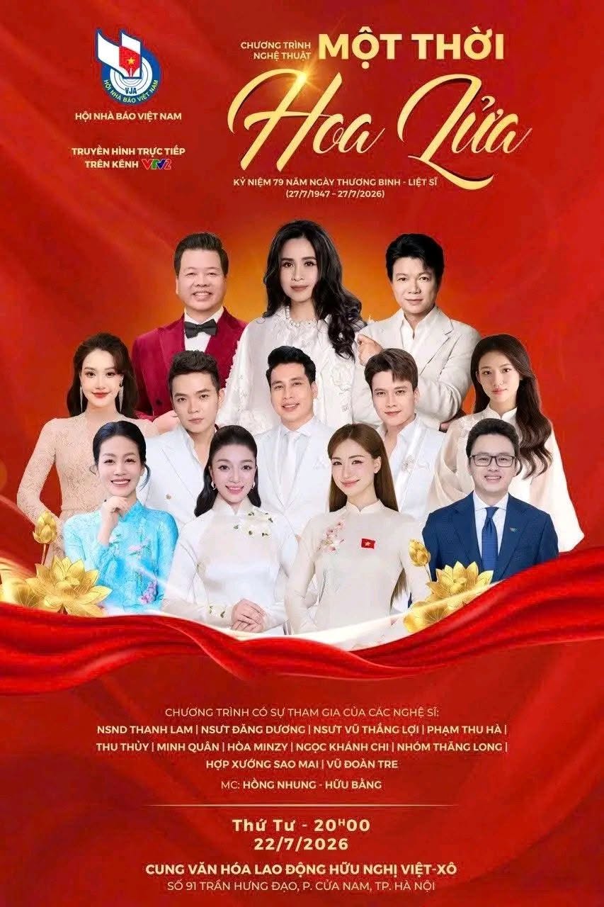 TRỰC TIẾP chương tr&igrave;nh nghệ thuật 'Một thời hoa lửa' tr&ecirc;n VTV2- Ảnh 1.