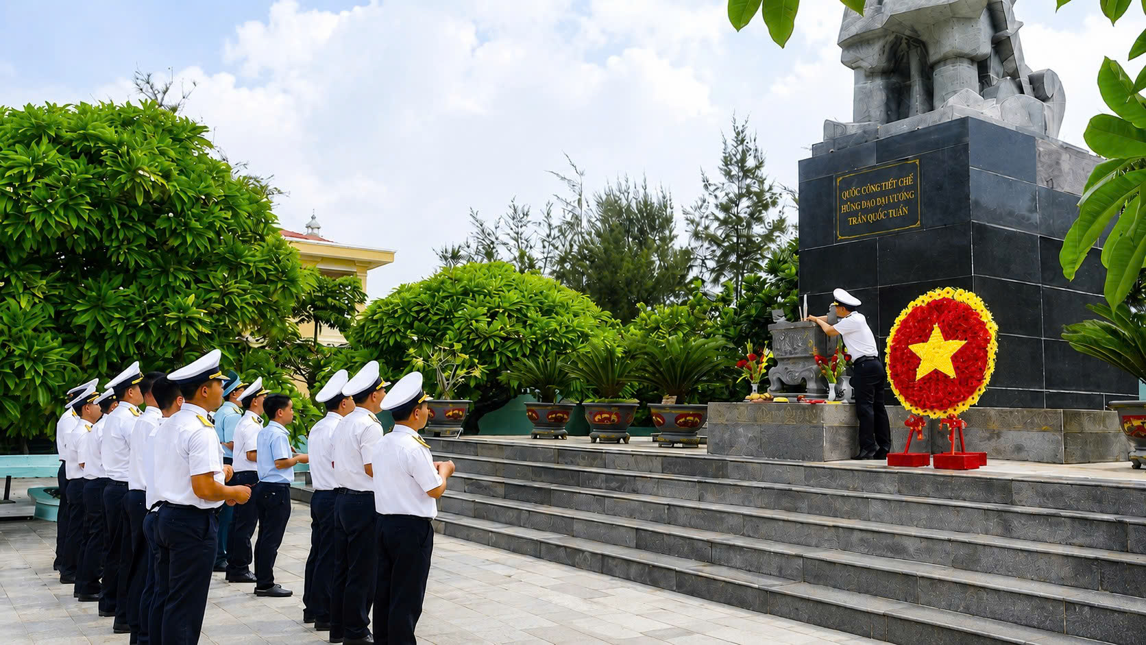 Ấm &aacute;p nghĩa t&igrave;nh tri &acirc;n Ng&agrave;y Thương binh - Liệt sĩ ở đặc khu Trường Sa - Ảnh 5.
