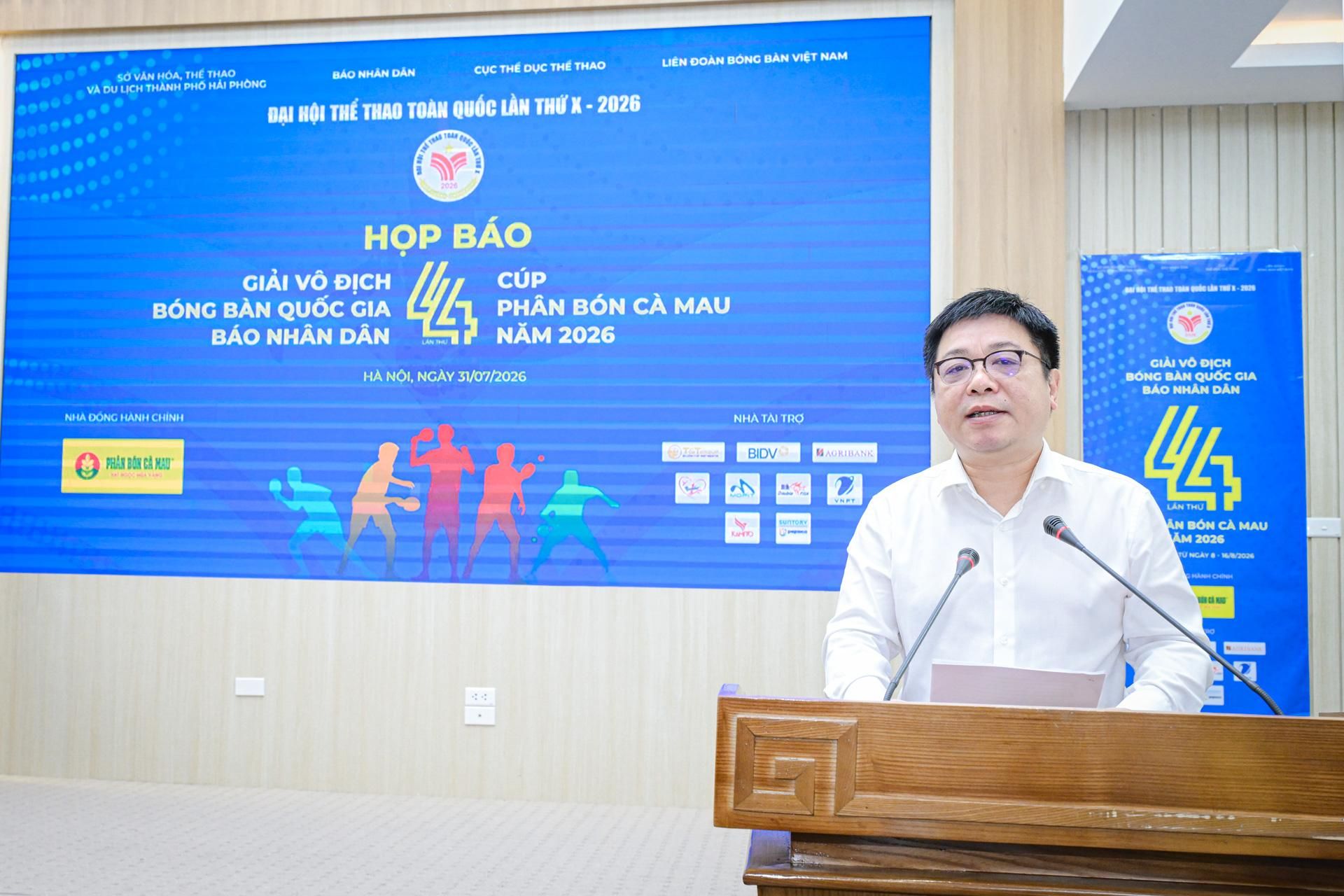 Gần 140 VĐV tranh tài tại Giải vô địch bóng bàn quốc gia Báo Nhân Dân- Ảnh 1. Gần 140 VĐV tranh tài tại Giải vô địch bóng bàn quốc gia Báo Nhân Dân- Ảnh 1.
