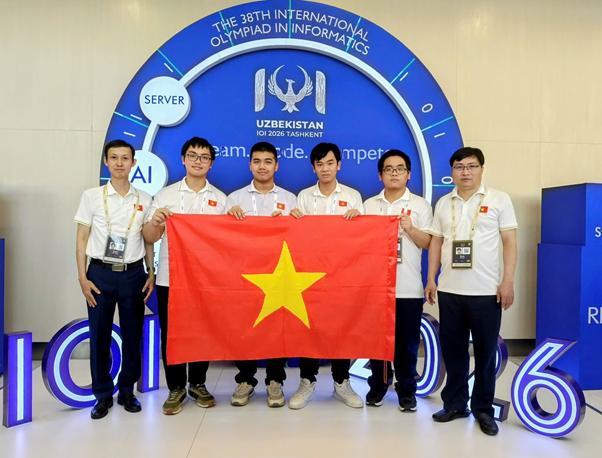 Học sinh Việt lọt top 8 Olympic Tin học quốc tế 2026- Ảnh 1.
