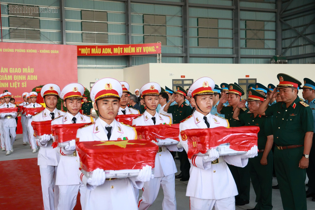 Chuyến bay đặc biệt đưa hàng nghìn mẫu sinh phẩm hài cốt liệt sĩ ra Hà Nội giám định ADN - Ảnh 1.