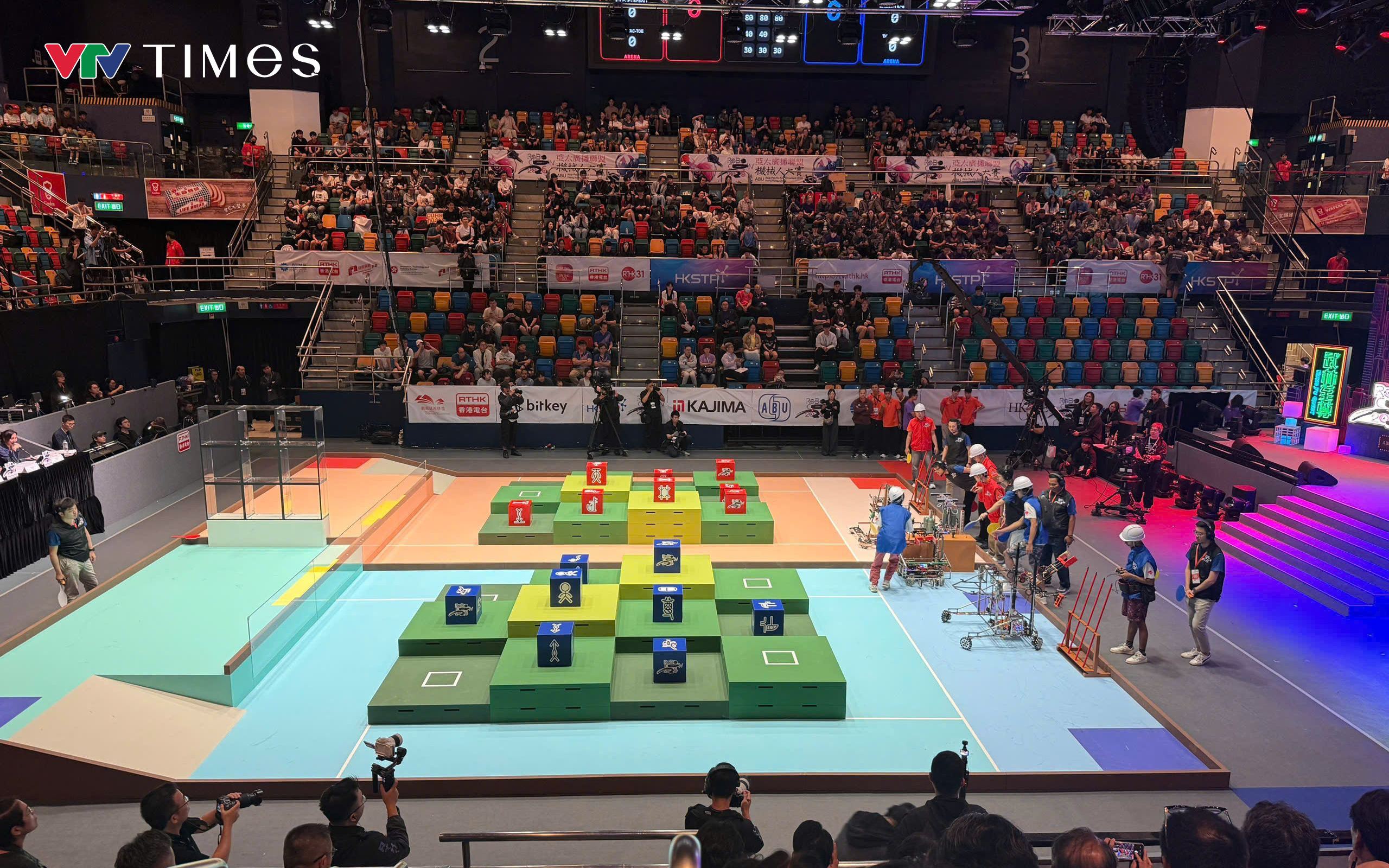 ABU Robocon 2026: Đội tuyển Việt Nam ghi tên vào tứ kết với 2 chiến thắng Kungfu Master- Ảnh 5.