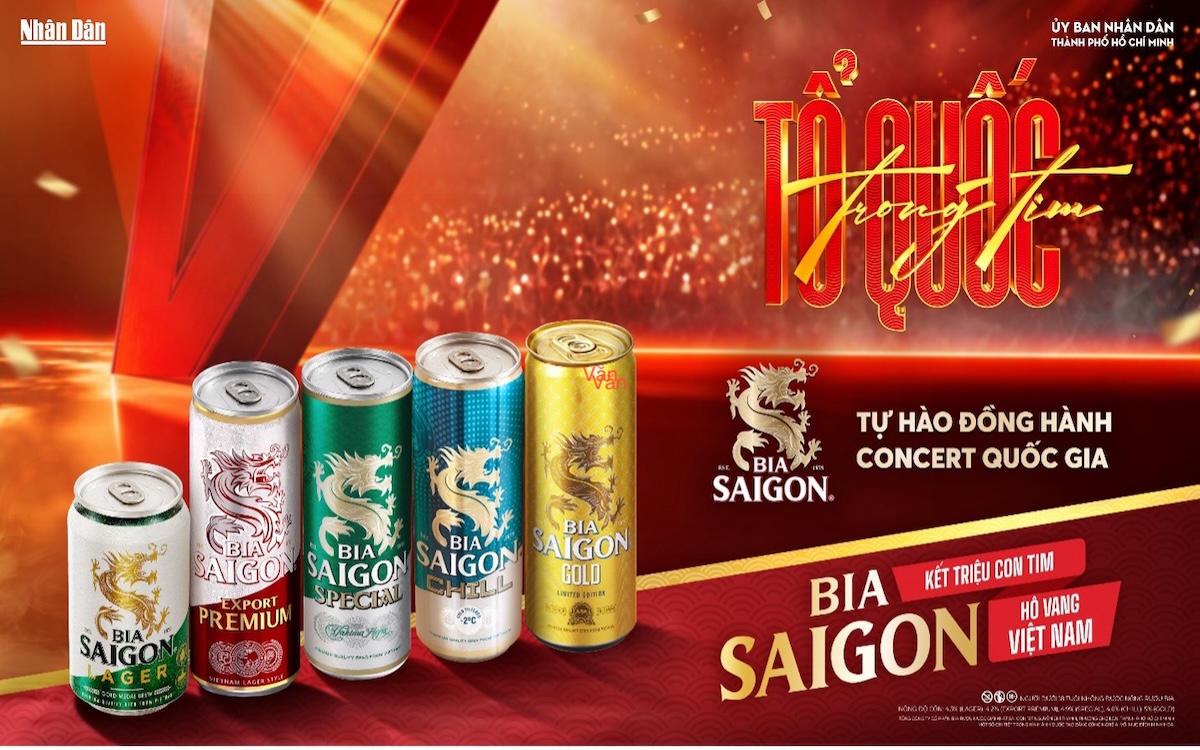 Bia Saigon đồng hành cùng “Concert Quốc gia” Tổ quốc trong tim 2026 trước thềm Quốc khánh 2/9 - Ảnh 1.