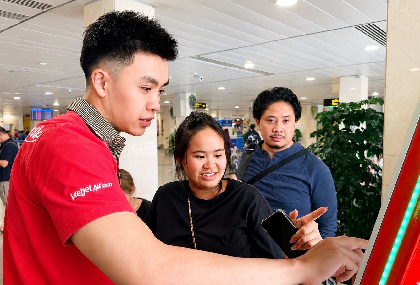 Sân bay nhộn nhịp trước thềm Quốc khánh, Vietjet sẵn sàng mọi nguồn lực cho cao điểm - Ảnh 5.