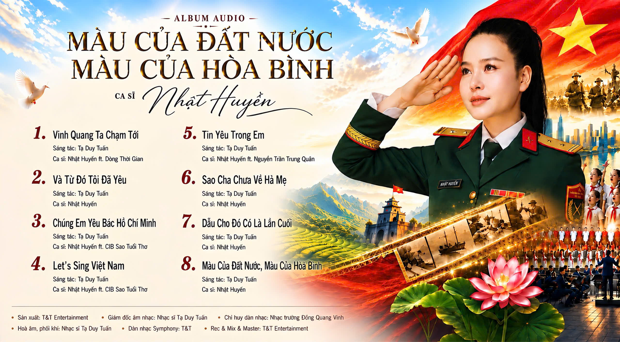 Sao Mai Nhật Huyền lan tỏa “Màu của Đất nước - Màu của Hòa bình” bằng âm nhạc nhân dịp Quốc khánh 2/9- Ảnh 1.