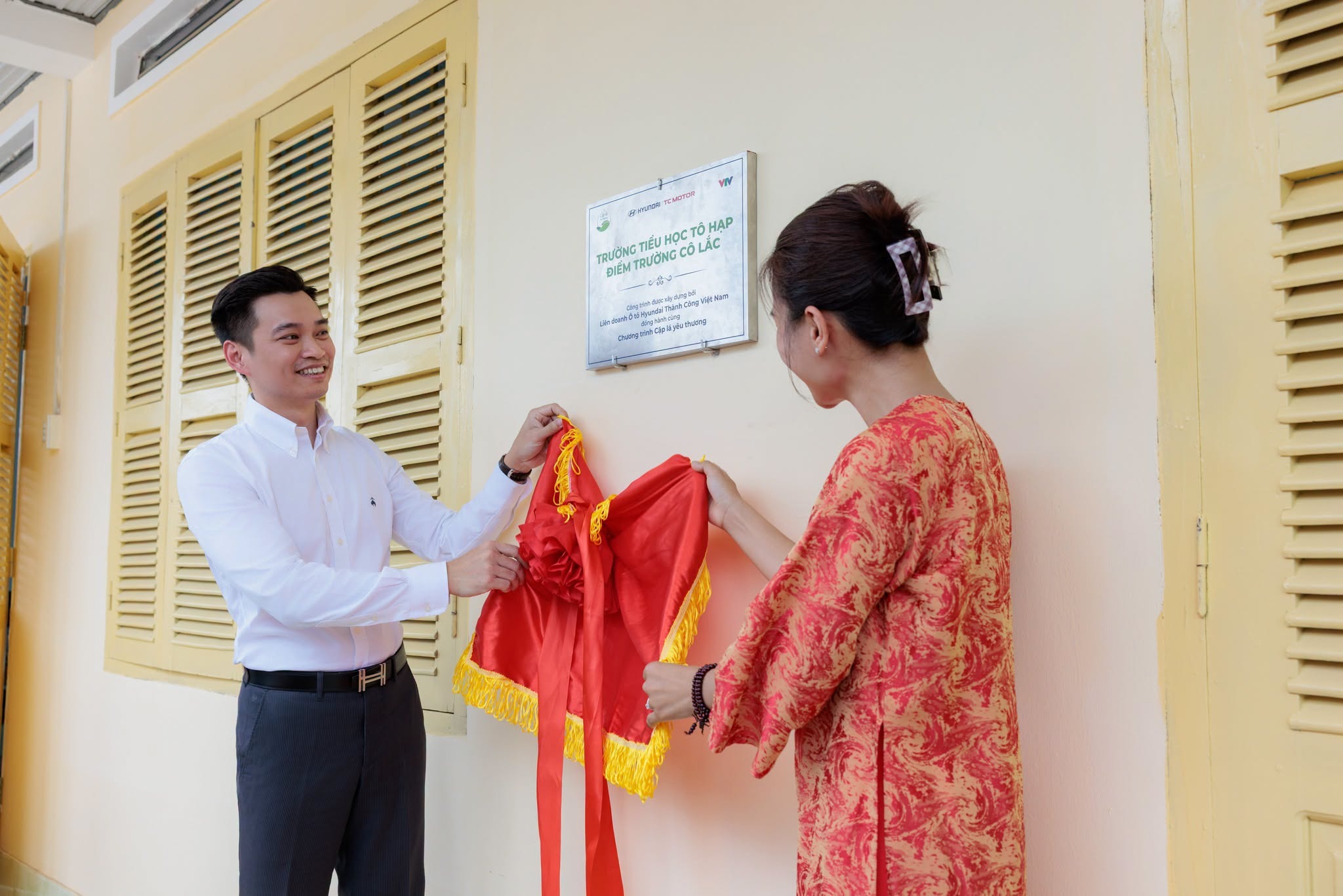 Hyundai Thành Công Việt Nam và "Cặp lá yêu thương" khánh thành điểm trường Cô Lắc - Trường tiểu học Tô Hạp- Ảnh 2.