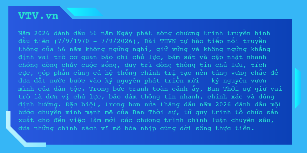 56 năm đồng hành cùng khán giả: Thời sự VTV chuyển mình với báo chí dữ liệu trong kỷ nguyên số- Ảnh 1.