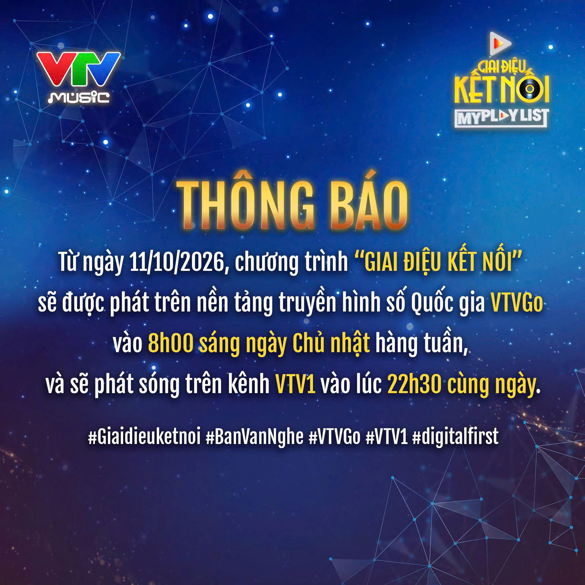 'Giai điệu kết nối' ưu tiên phát sóng trên VTVgo từ ngày 11/10 - Ảnh 1.