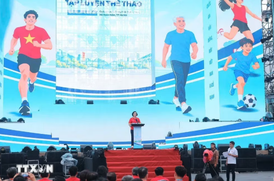LỄ PHÁT ĐỘNG PHONG TRÀO TOÀN DÂN TẬP LUYỆN THỂ THAO - Ảnh 2.