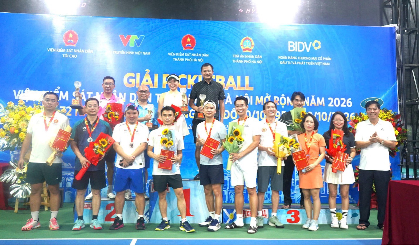 Sôi nổi Giải Pickleball mở rộng VKSND thành phố Hà Nội năm 2026- Ảnh 9.