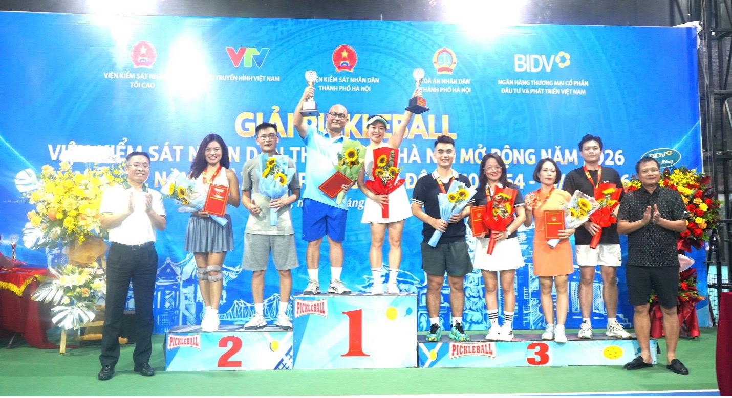 Sôi nổi Giải Pickleball mở rộng VKSND thành phố Hà Nội năm 2026- Ảnh 8.