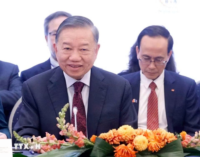 Tổng B&iacute; thư, Chủ tịch nước T&ocirc; L&acirc;m dự tọa đ&agrave;m cấp cao với l&atilde;nh đạo doanh nghiệp ti&ecirc;u biểu ch&acirc;u &Acirc;u v&agrave; Bỉ - Ảnh 2.