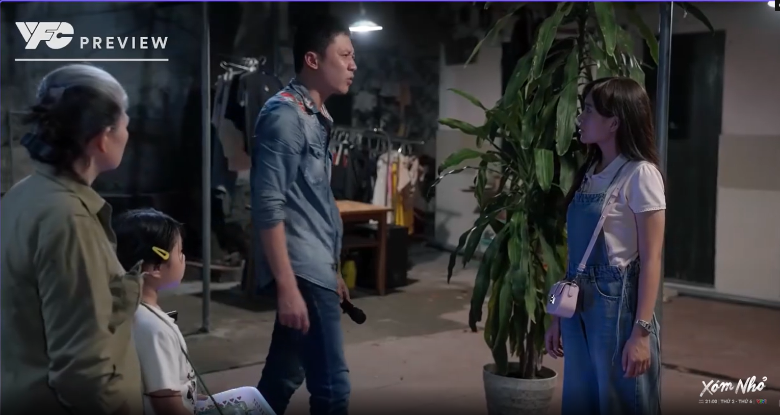 Xóm nhỏ - Tập 2: Trâm bật khóc khi bị bố nói nặng lời - Ảnh 4.