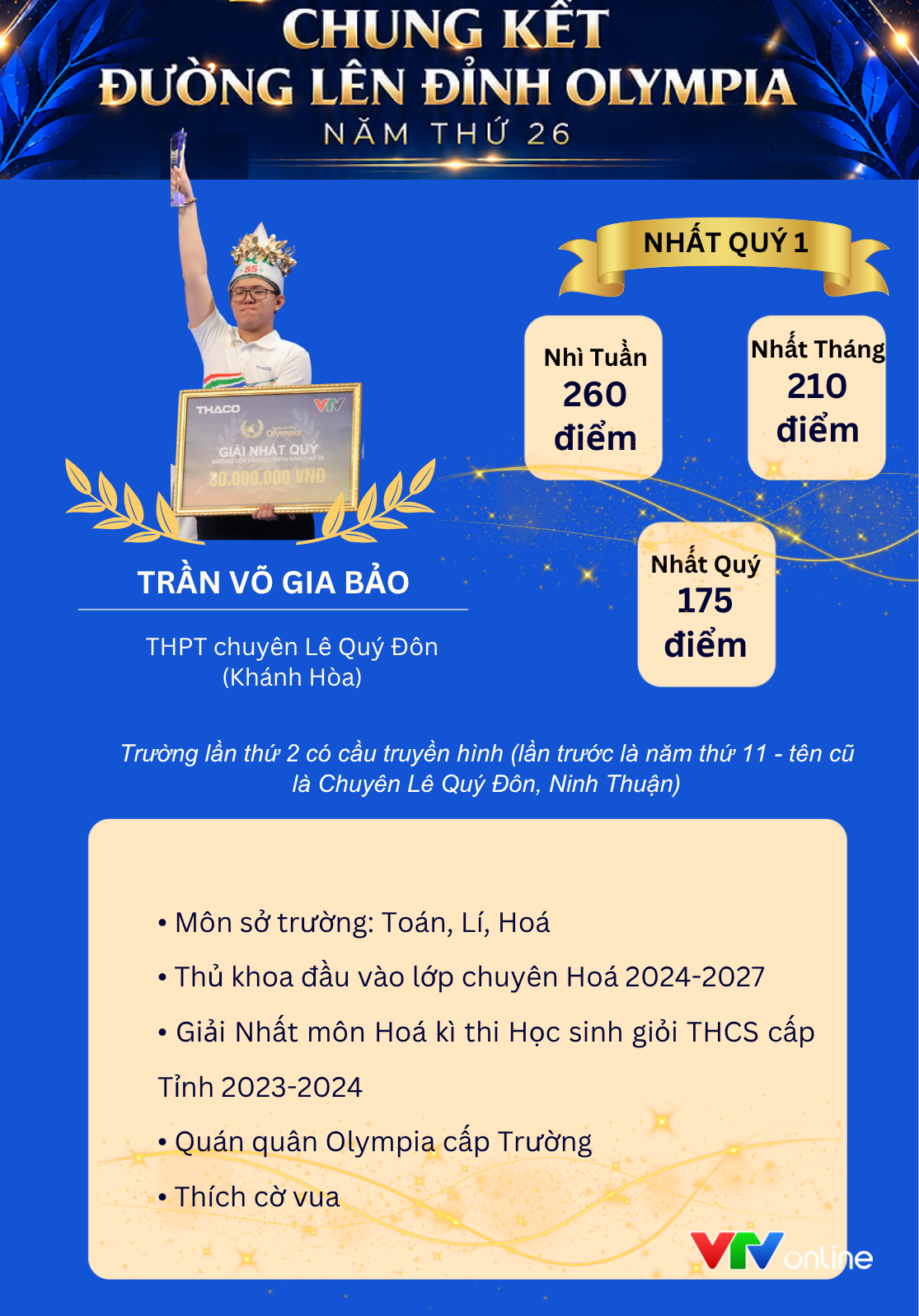 Chung kết Đường lên đỉnh Olympia 2026: Hé lộ những điểm cầu đầu tiên- Ảnh 2.