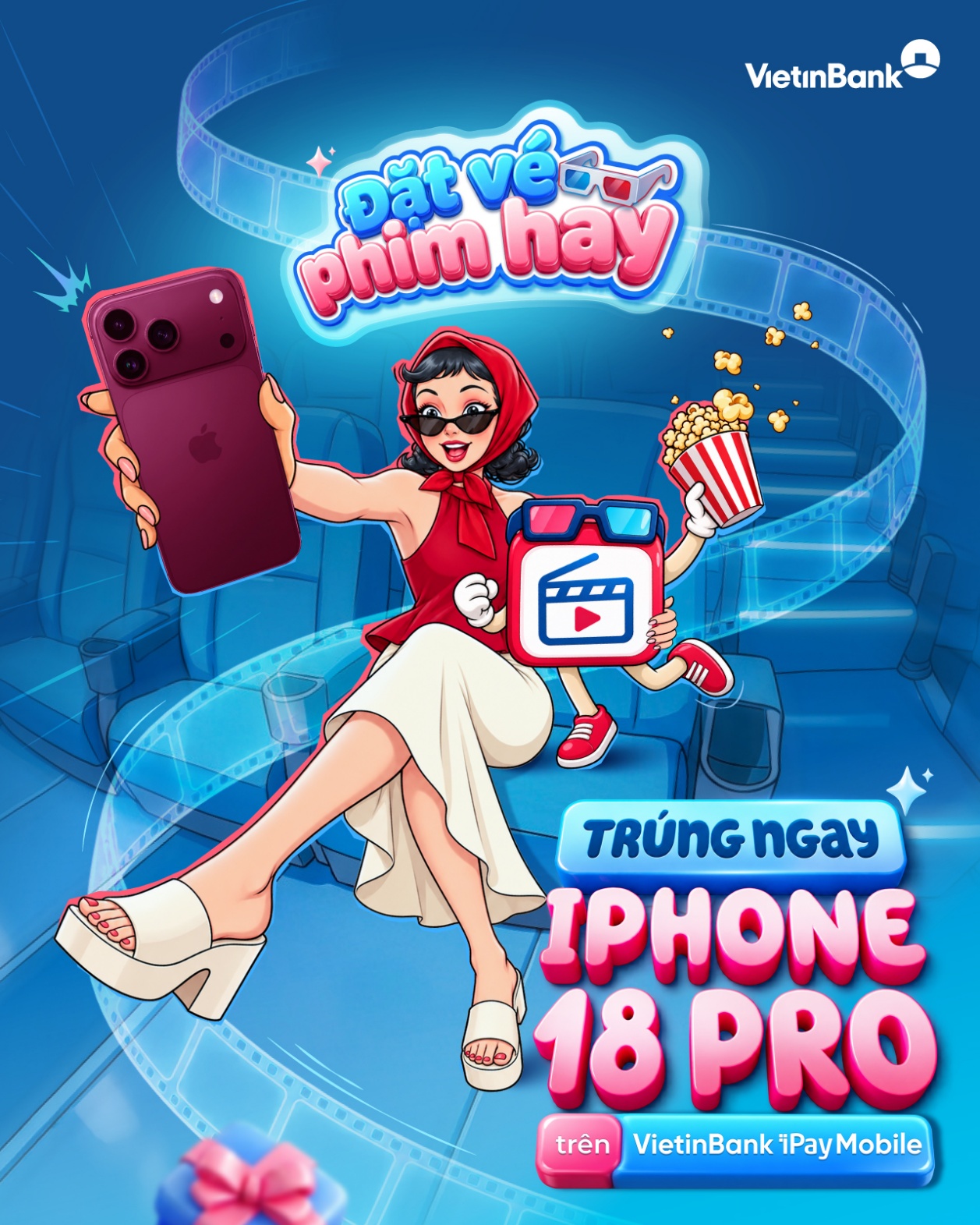 Đặt v&eacute; phim hay - Tr&uacute;ng ngay iPhone 18 Pro c&ugrave;ng VietinBank iPay Mobile- Ảnh 1.