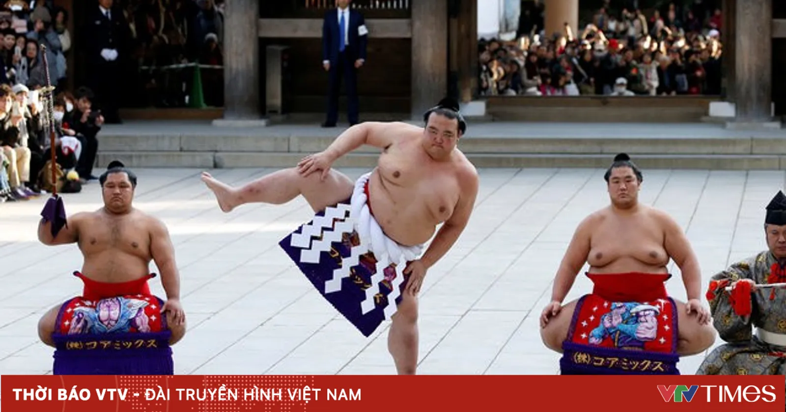 Nghi thức đầu năm của các võ sĩ Sumo