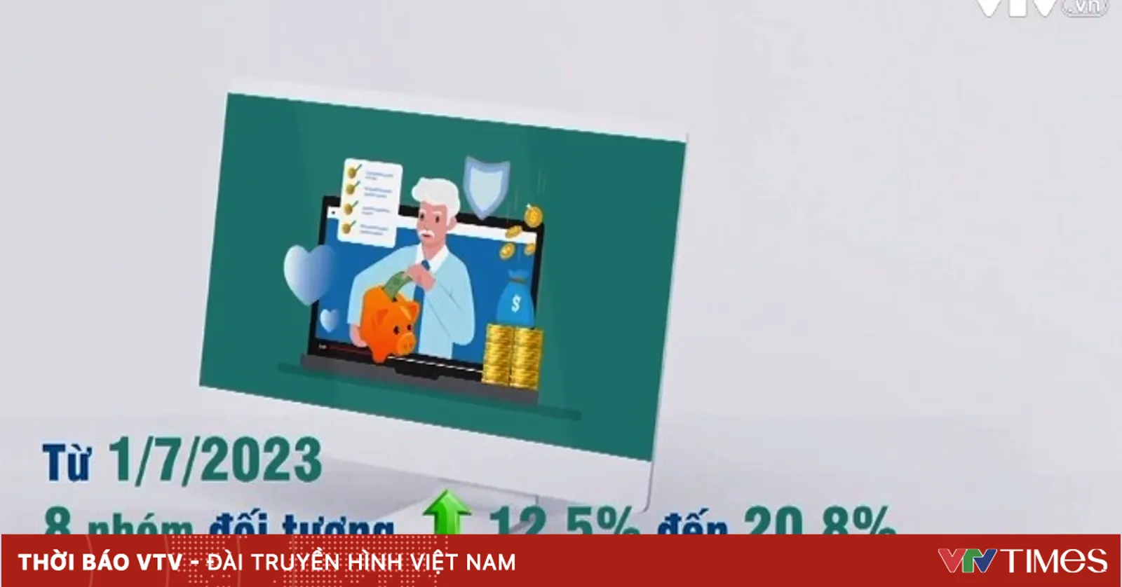 Lương hưu tăng đều qua các năm