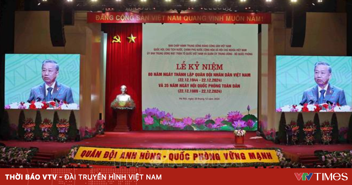 Diễn văn Kỷ niệm 80 năm Ngày thành lập Quân đội nhân dân Việt Nam và 35 năm Ngày hội Quốc phòng toàn dân