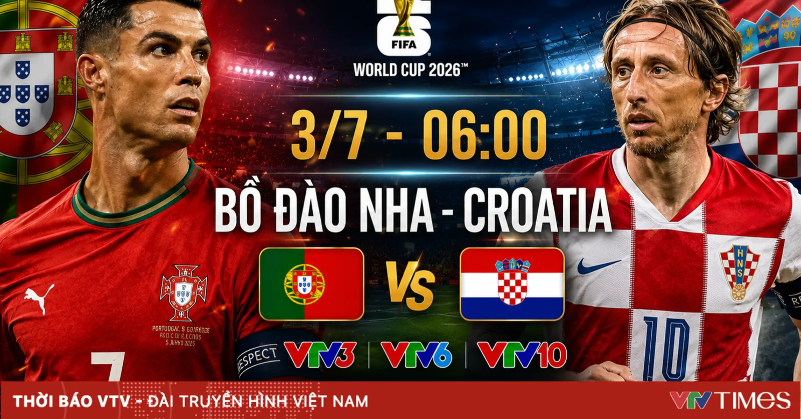 TRỰC TIẾP FIFA World Cup 2026™| Bồ Đào Nha - Croatia: Điệu nhảy cuối