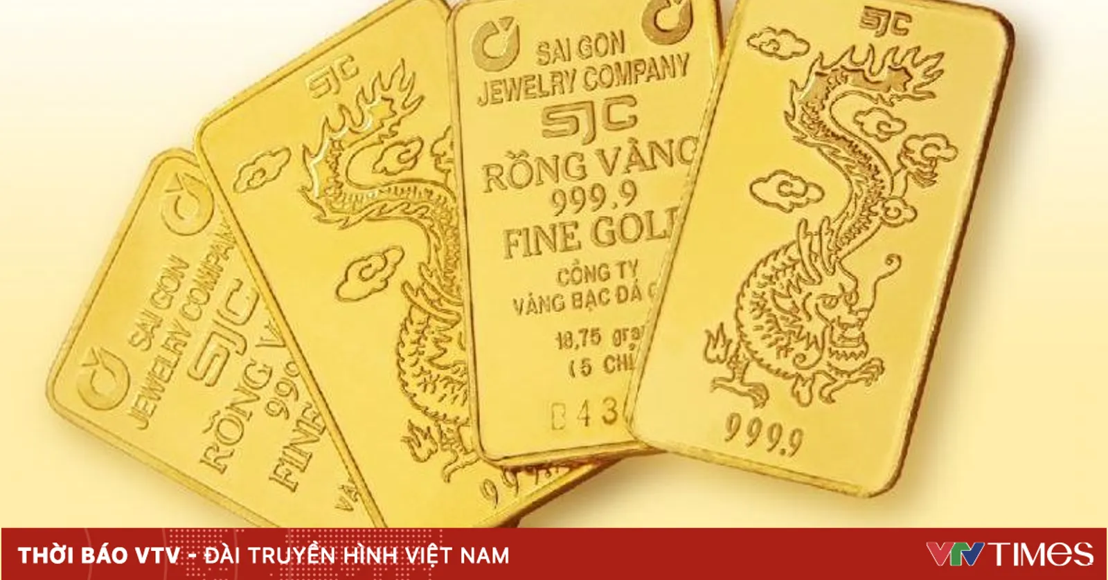 Giá vàng giảm 1,3 triệu đồng/lượng