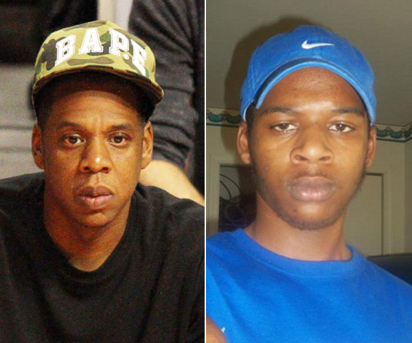 Jay-Z và rapper Rymir Satterthwaite.