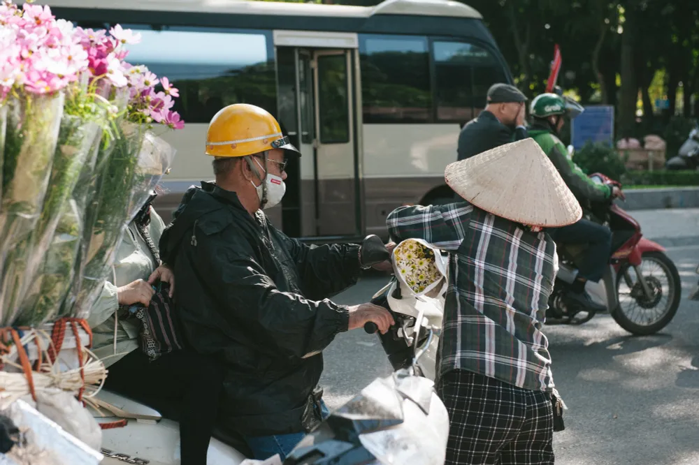 Cúc họa mi ngập tràn phố phường Hà Nội, giá tăng vì khan hàng - Ảnh 7.