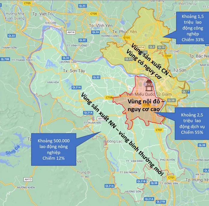 CHÍNH THỨC: Hà Nội chia 3 vùng chống dịch từ 6/9, “người ở vùng nào thì ở vùng đó” - Ảnh 2.