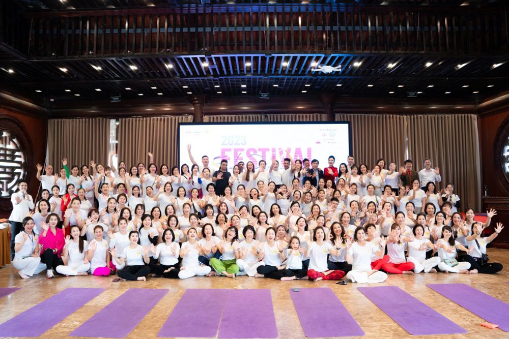 Festival Yoga mùa đông 2023 quy tụ hàng trăm người tập yoga tại Tam Chúc - Ảnh 5.