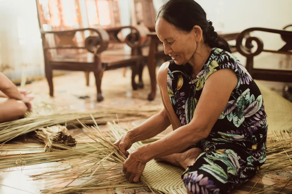 “Giữ lửa” làng nghề đệm bàng Phò Trạch - Ảnh 5.