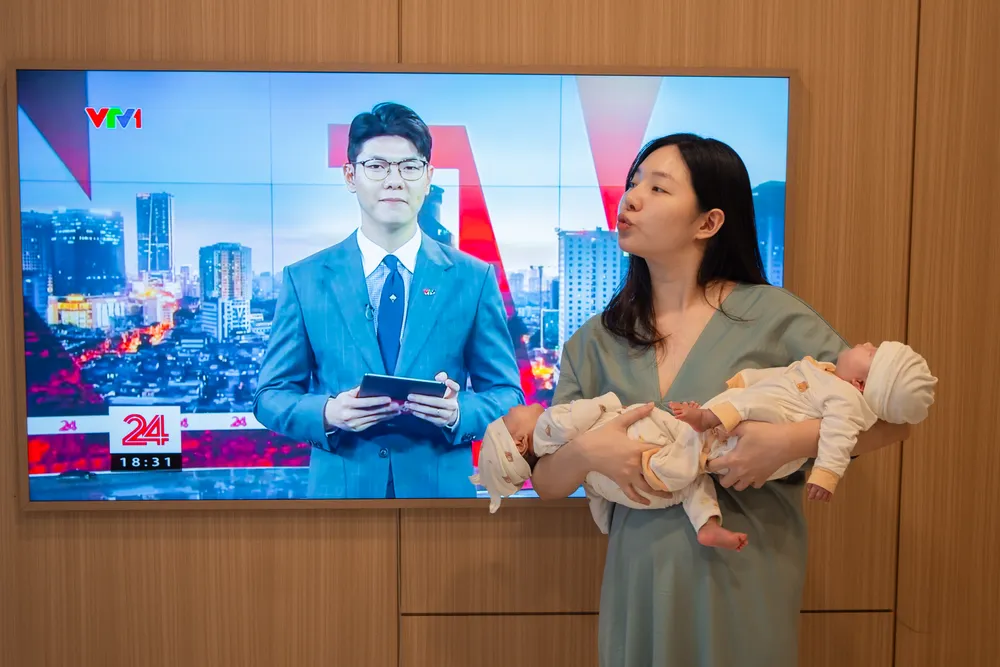 Gia đình truyền hình Mạnh Cường - Hương Giang: Mọi mơ ước giờ gói gọn trong các con - Ảnh 4.