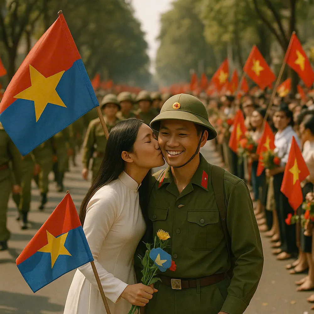 Công nghệ AI kết nối quá khứ và hiện tại, tái hiện thời khắc 30/4 lịch sử - Ảnh 5. Công nghệ AI kết nối quá khứ và hiện tại, tái hiện thời khắc 30/4 lịch sử - Ảnh 5.