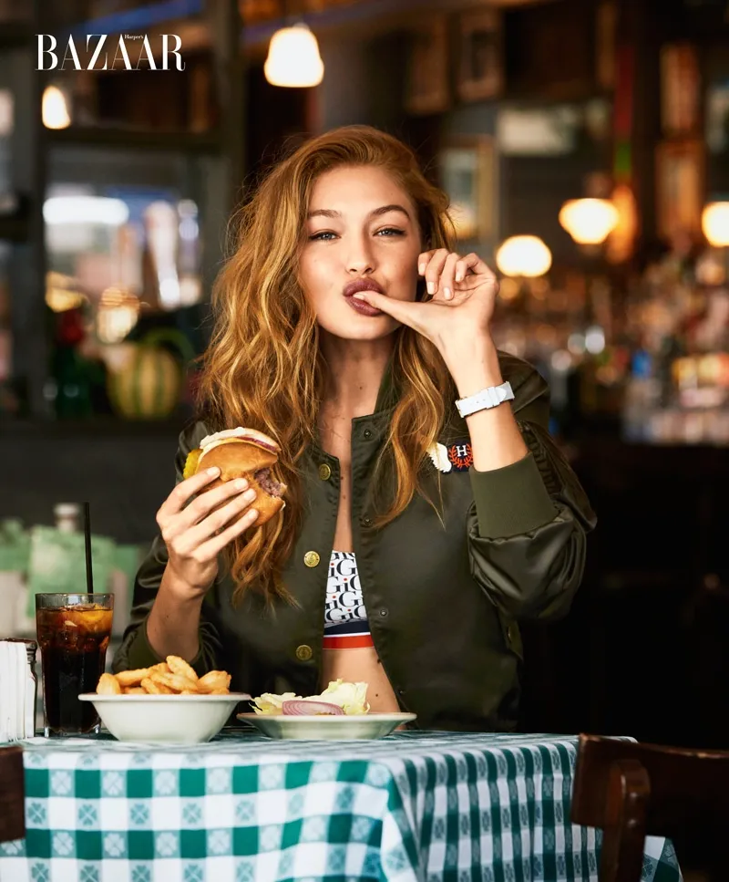 Gigi Hadid khoe vẻ trẻ trung trên Harpers Bazaar - Ảnh 6.