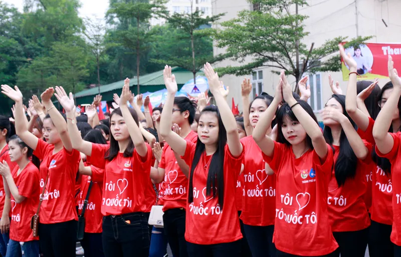 Hơn 3.000 bạn trẻ tham gia ngày hội giới trẻ Thủ đô Tôi yêu Tổ quốc tôi - Ảnh 3.