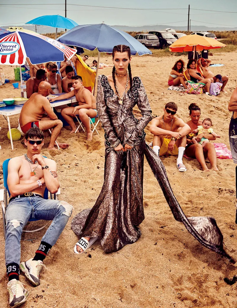 Bella Hadid khoe dáng cá tính bên trai đẹp - Ảnh 7.