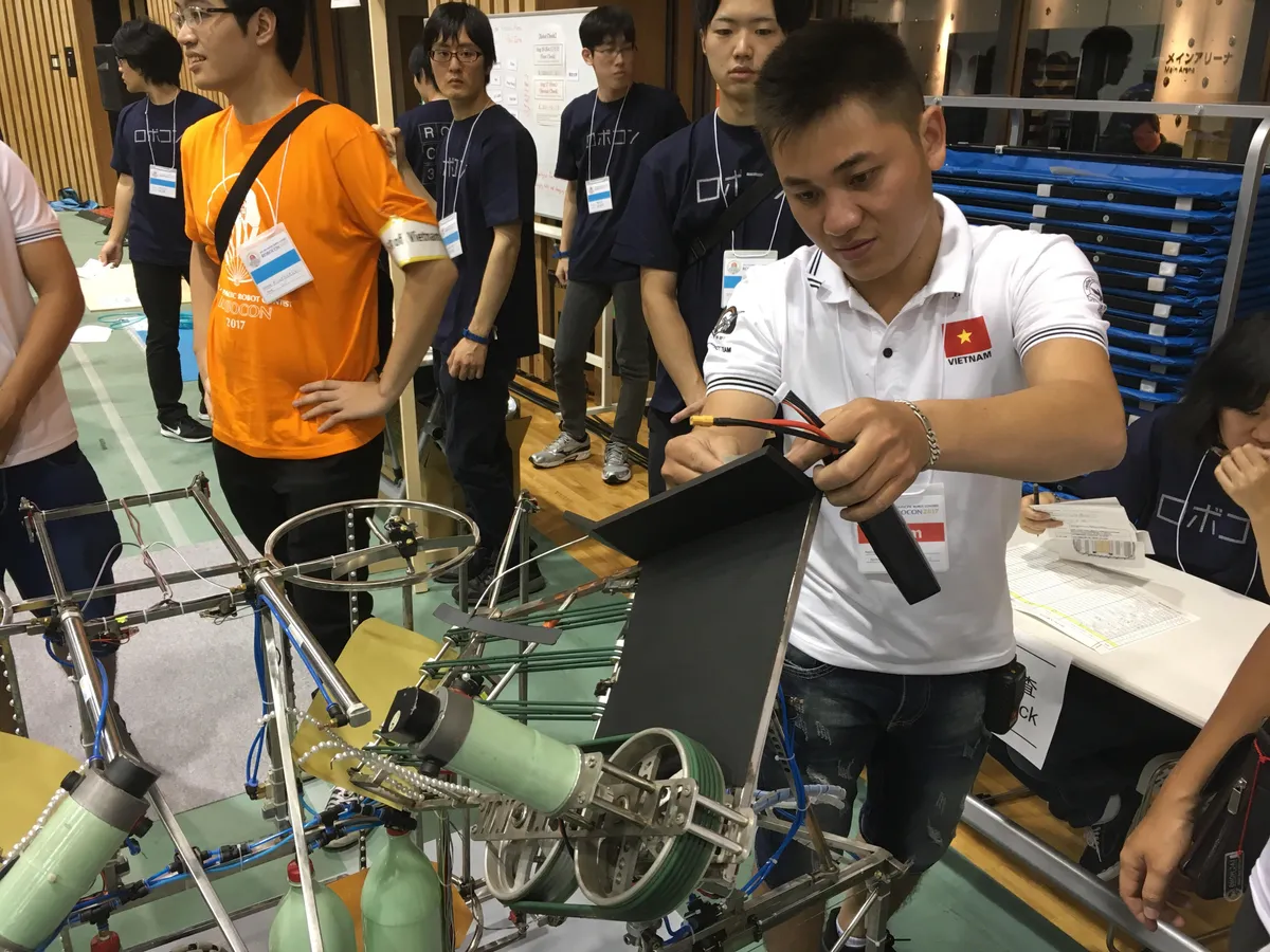 ABU Robocon 2017: Các đội tuyển thử sân trước ngày thi đấu chính thức - Ảnh 6.