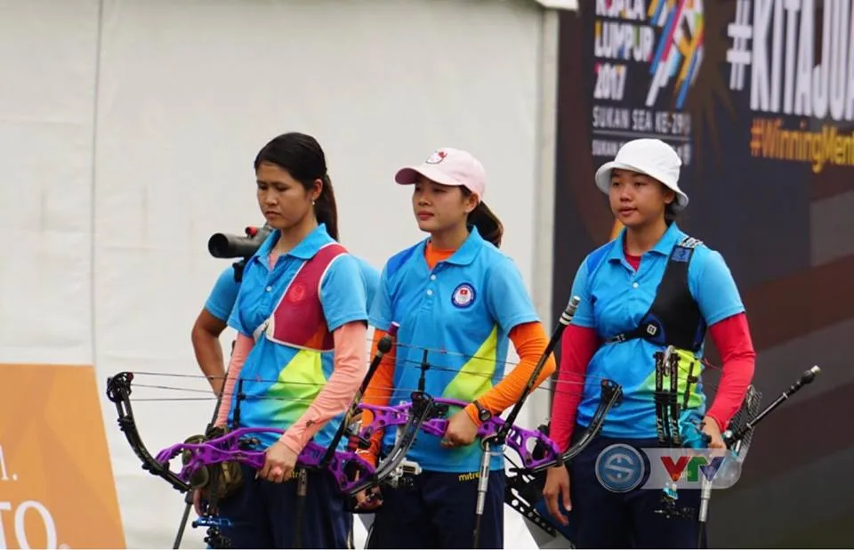 SEA Games 29: Bắn cung Việt Nam để vuột HCV đáng tiếc - Ảnh 1. SEA Games 29: Bắn cung Việt Nam để vuột HCV đáng tiếc - Ảnh 1.
