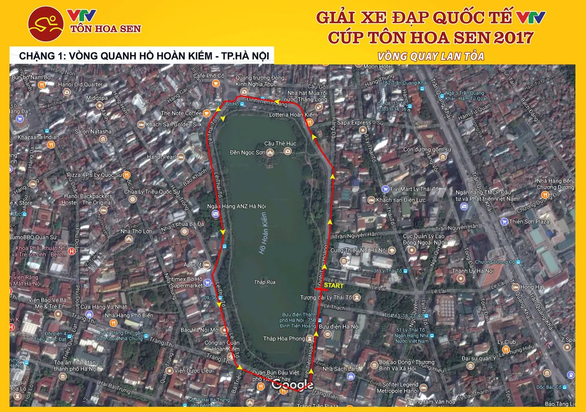 Chặng khai mạc giải Xe đạp quốc tế VTV Cúp Tôn Hoa Sen 2017: Vòng quanh hồ Hoàn Kiếm (08h00, VTV3) - Ảnh 1. Chặng khai mạc giải Xe đạp quốc tế VTV Cúp Tôn Hoa Sen 2017: Vòng quanh hồ Hoàn Kiếm (08h00, VTV3) - Ảnh 1.
