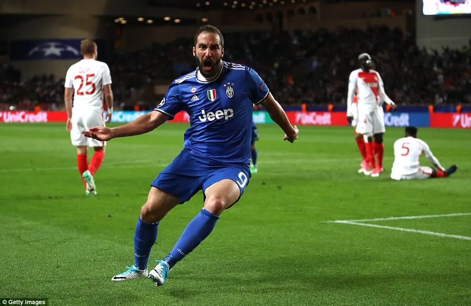 Monaco 0-2 Juventus: Higuian lập cú đúp, Juventus tiến gần đến chung kết Champions League - Ảnh 4. Monaco 0-2 Juventus: Higuian lập cú đúp, Juventus tiến gần đến chung kết Champions League - Ảnh 4.