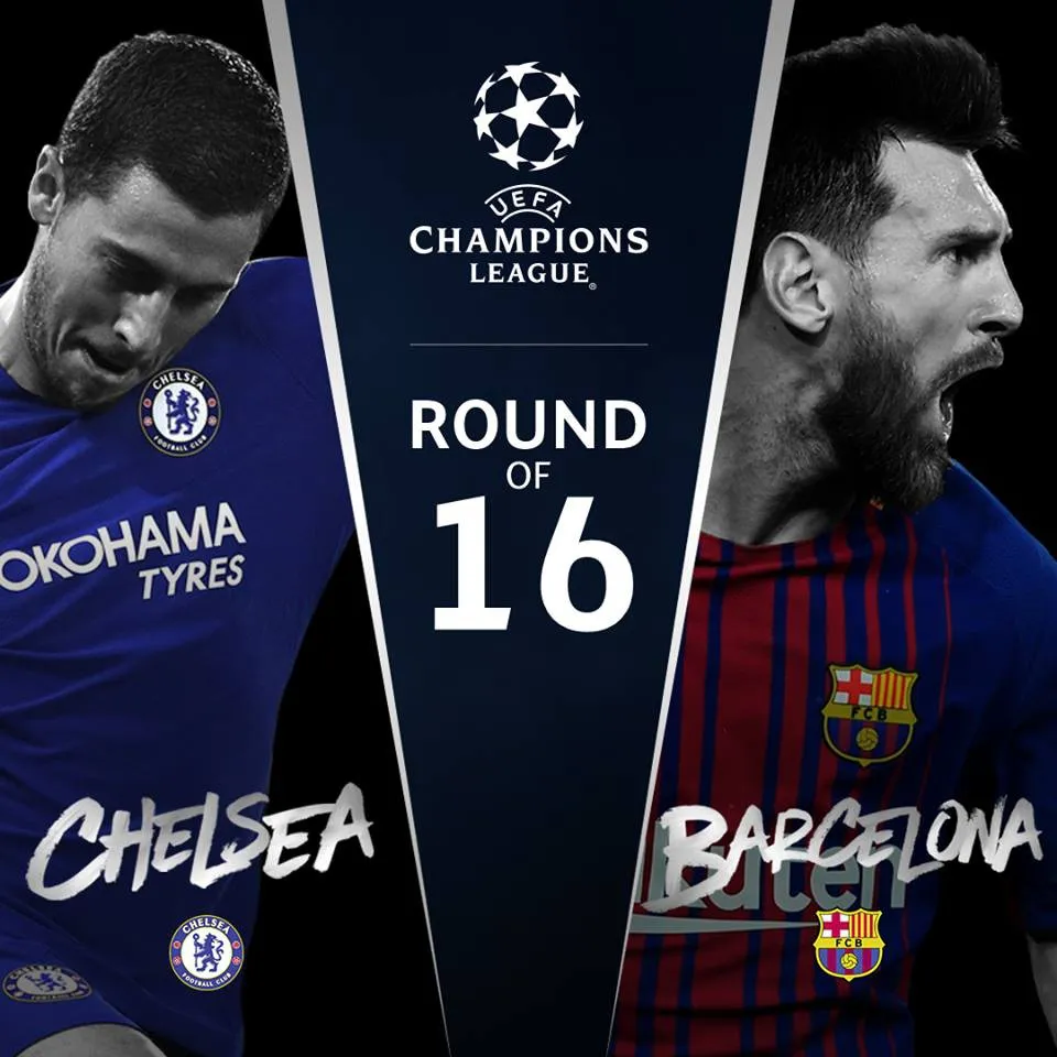Vòng 1/8 Champions League: Chelsea, Real đụng Barcelona, PSG; thành Manchester dễ thở - Ảnh 2. Vòng 1/8 Champions League: Chelsea, Real đụng Barcelona, PSG; thành Manchester dễ thở - Ảnh 2.